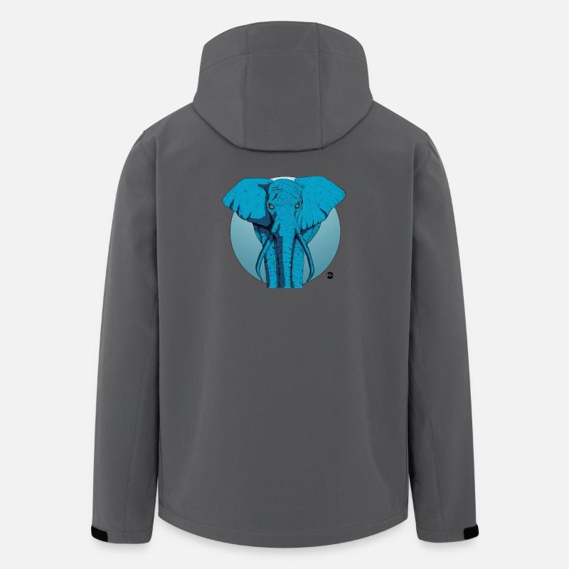 Elephant - Veste softshell homme en polyester recyclé Stanley/Stella - charbon