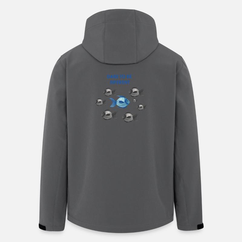 Dare to be different blue - Men’s Recycled Softshell Jacket by Stanley/Stella - anthracite