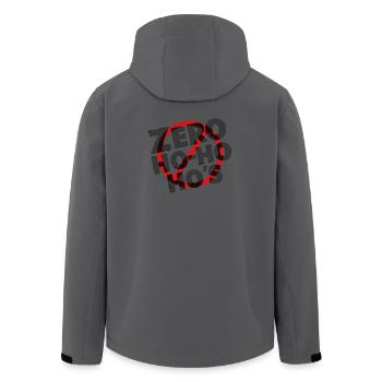 Christmas Haters Zero Ho-Ho-Ho's - Men’s Recycled Softshell Jacket by Stanley/Stella - anthracite - Back - AI Model Male 185 light (185cm)