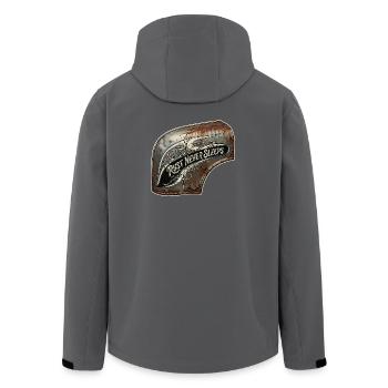La rouille ne dort jamais l’art du métal - Veste softshell homme en polyester recyclé Stanley/Stella - charbon - Dos - AI Model Male 185 light (185cm)