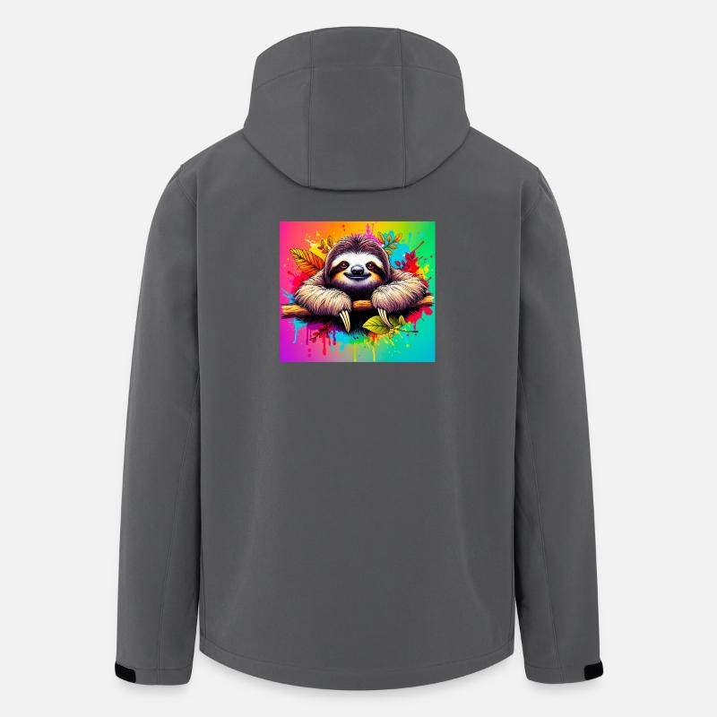Faultier - Recycelte Männer Softshell-Jacke von Stanley/Stella - Anthrazit