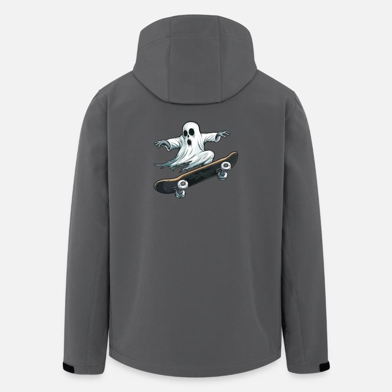 Geist Skateboard - Recycelte Männer Softshell-Jacke von Stanley/Stella - Anthrazit