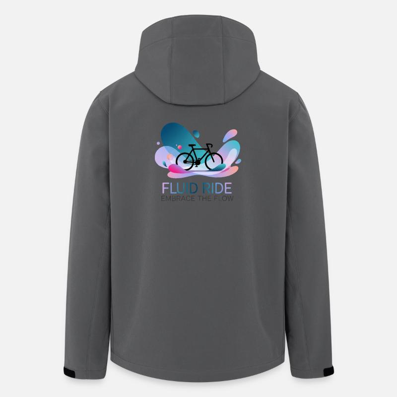Fluid Ride Umarme den Flow - Recycelte Männer Softshell-Jacke von Stanley/Stella - Anthrazit