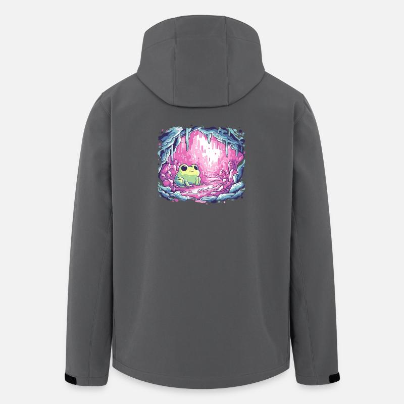 Frosch im pinken Kristallkessel - Recycelte Männer Softshell-Jacke von Stanley/Stella - Anthrazit
