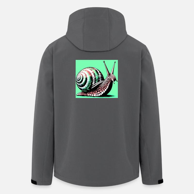 Schnecke - Recycelte Männer Softshell-Jacke von Stanley/Stella - Anthrazit