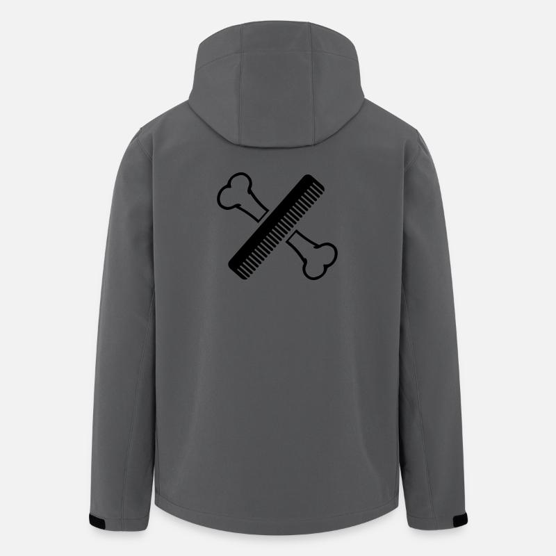 Bone with comb grooming salon - Men’s Recycled Softshell Jacket by Stanley/Stella - anthracite