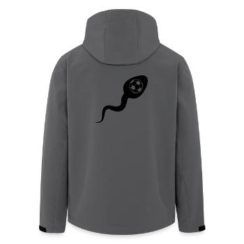 Spermatozoïdes spermatozoïdes football - Veste softshell homme en polyester recyclé Stanley/Stella - charbon - Dos - AI Model Male 185 light (185cm)