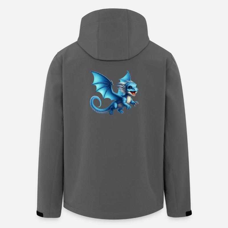 Drache - Recycelte Männer Softshell-Jacke von Stanley/Stella - Anthrazit