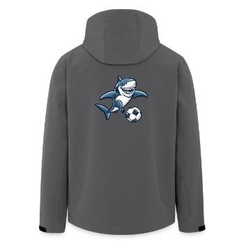 Football de requin - Veste softshell homme en polyester recyclé Stanley/Stella - charbon - Dos - AI Model Male 185 light (185cm)