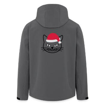 Nikolaus Kitteh - Recycelte Männer Softshell-Jacke von Stanley/Stella - Anthrazit - Hinten - AI Model Male 185 light (185cm)