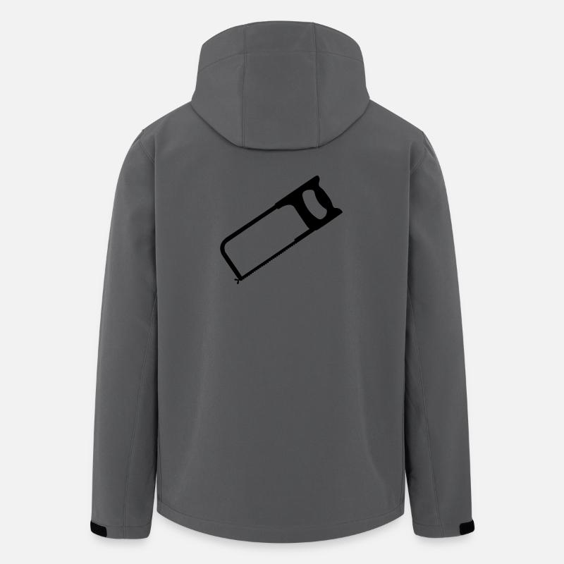 Outils de scie à métaux - Veste softshell homme en polyester recyclé Stanley/Stella - charbon