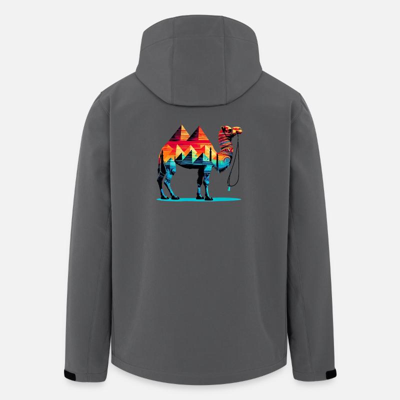 Kamel - Recycelte Männer Softshell-Jacke von Stanley/Stella - Anthrazit