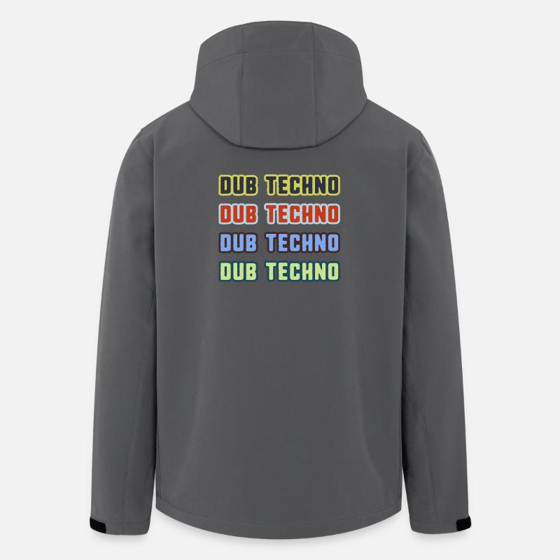 Dub Techno Kaleidoskop - Recycelte Männer Softshell-Jacke von Stanley/Stella - Anthrazit