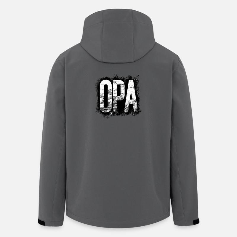 OPA Großvater Geschenkidee - Recycelte Männer Softshell-Jacke von Stanley/Stella - Anthrazit