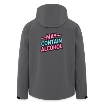 May Contain Alcohol Alkohol Mallorca Saufen JGA - Recycelte Männer Softshell-Jacke von Stanley/Stella - Anthrazit - Hinten - AI Model Male 185 light (185cm)