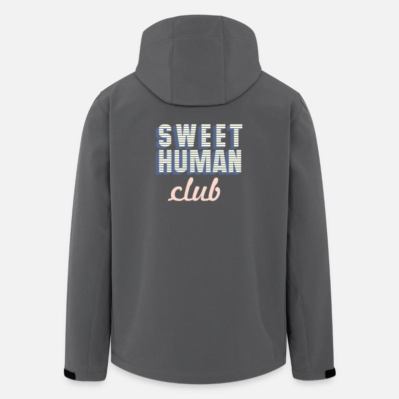 Sweet Human Club Logo - Recycelte Männer Softshell-Jacke von Stanley/Stella - Anthrazit