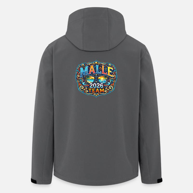 Malle 2026 Vacances à Majorque - Veste softshell homme en polyester recyclé Stanley/Stella - charbon