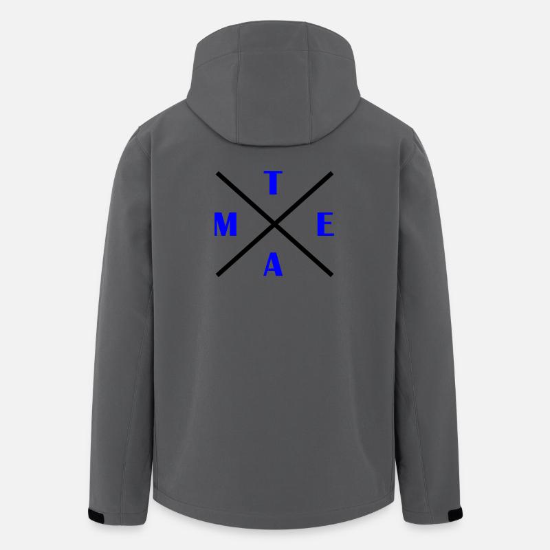 kreuz_team- - Recycelte Männer Softshell-Jacke von Stanley/Stella - Anthrazit
