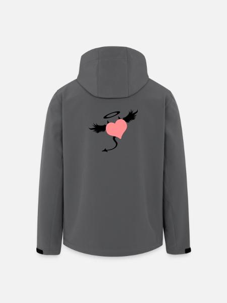 angel devil symbol - Men’s Recycled Softshell Jacket by Stanley/Stella - anthracite