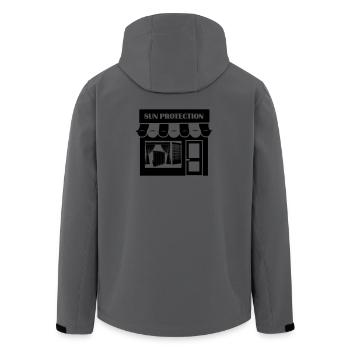 Blinds curtains 31 - Men’s Recycled Softshell Jacket by Stanley/Stella - anthracite - Back - AI Model Male 185 light (185cm)