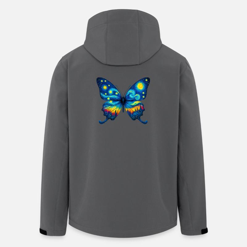 Schmetterling - Recycelte Männer Softshell-Jacke von Stanley/Stella - Anthrazit