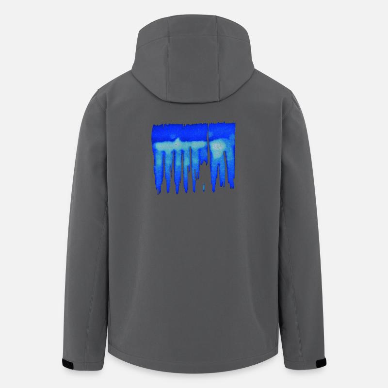 Abstract - Blue Background - Men’s Recycled Softshell Jacket by Stanley/Stella - anthracite