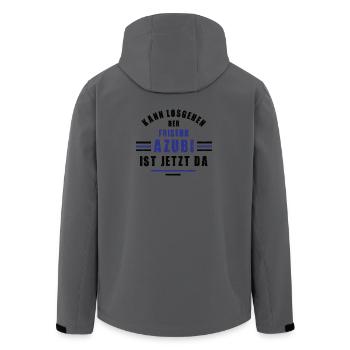 Trainee Hairdresser Apprenticeship Training Hairdresser Training - Men’s Recycled Softshell Jacket by Stanley/Stella - anthracite - Back - AI Model Male 185 light (185cm)