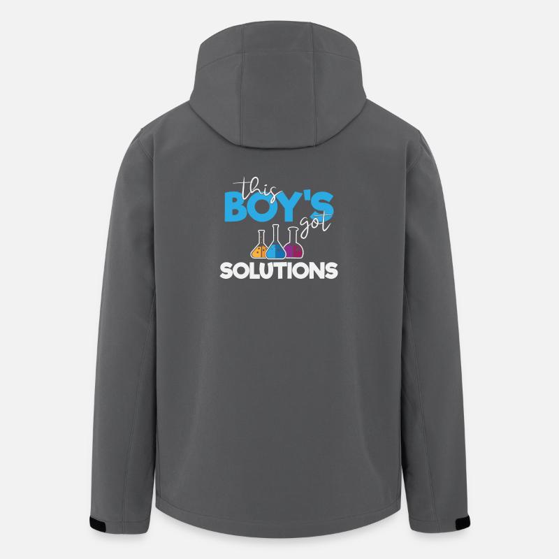 Ce garçon a des solutions - Veste softshell homme en polyester recyclé Stanley/Stella - charbon
