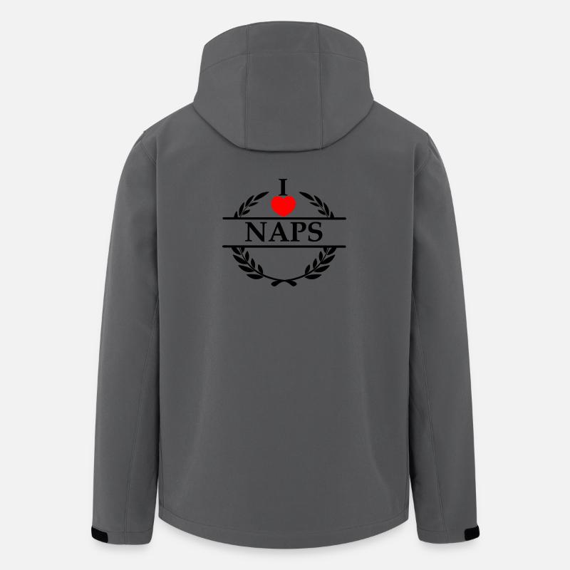 Ich liebe Nickerchen - Recycelte Männer Softshell-Jacke von Stanley/Stella - Anthrazit
