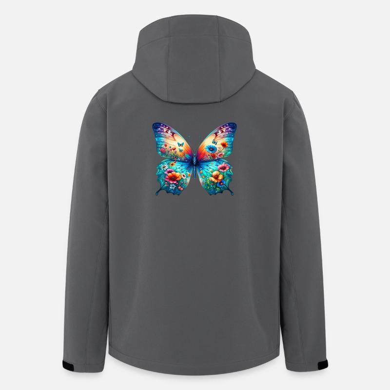 Papillon - Veste softshell homme en polyester recyclé Stanley/Stella - charbon