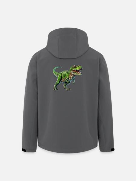 Dinosaure - Veste softshell homme en polyester recyclé Stanley/Stella - charbon