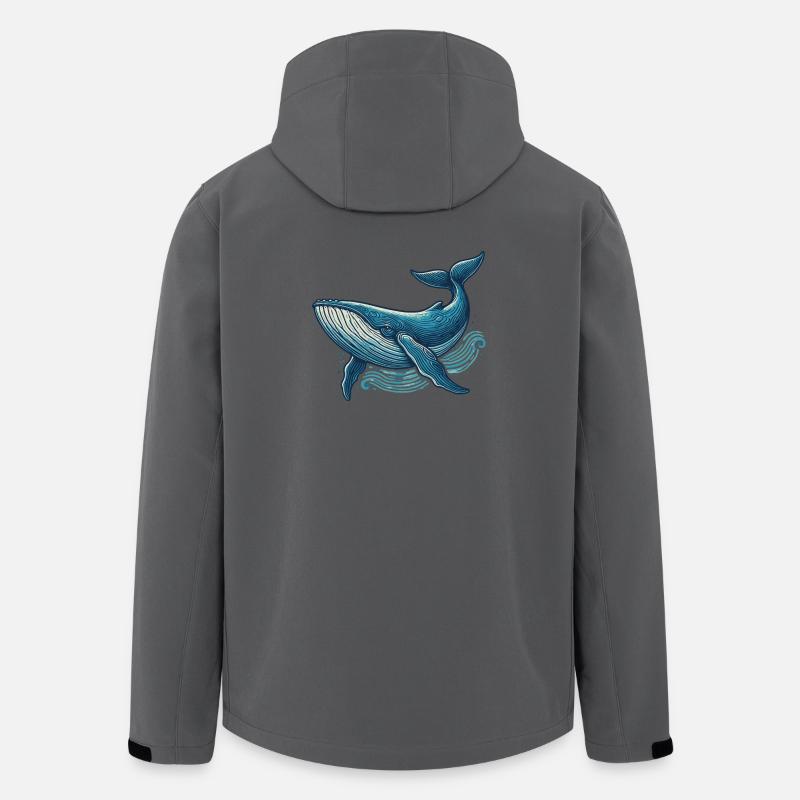 Blauwal - Recycelte Männer Softshell-Jacke von Stanley/Stella - Anthrazit