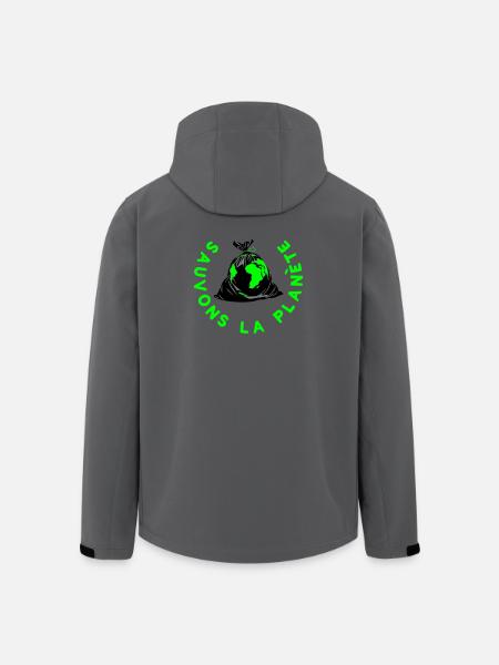 Save the planet - Men’s Recycled Softshell Jacket by Stanley/Stella - anthracite