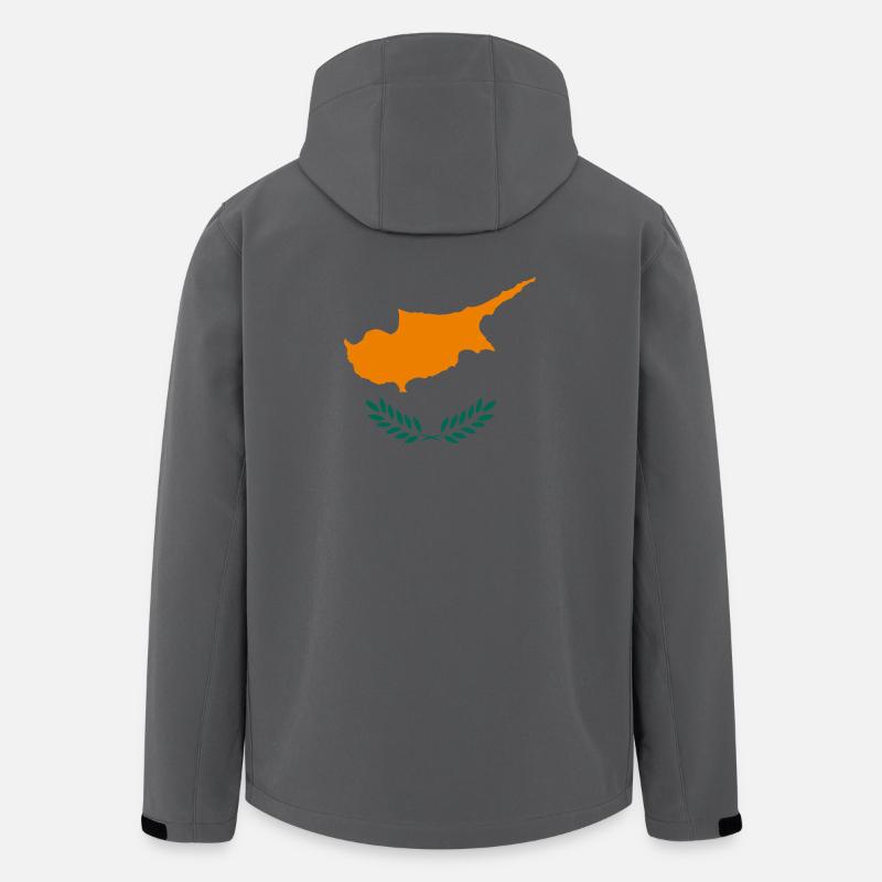 Zypern Flagge Republik Zypern Fahne Cyprus - Recycelte Männer Softshell-Jacke von Stanley/Stella - Anthrazit