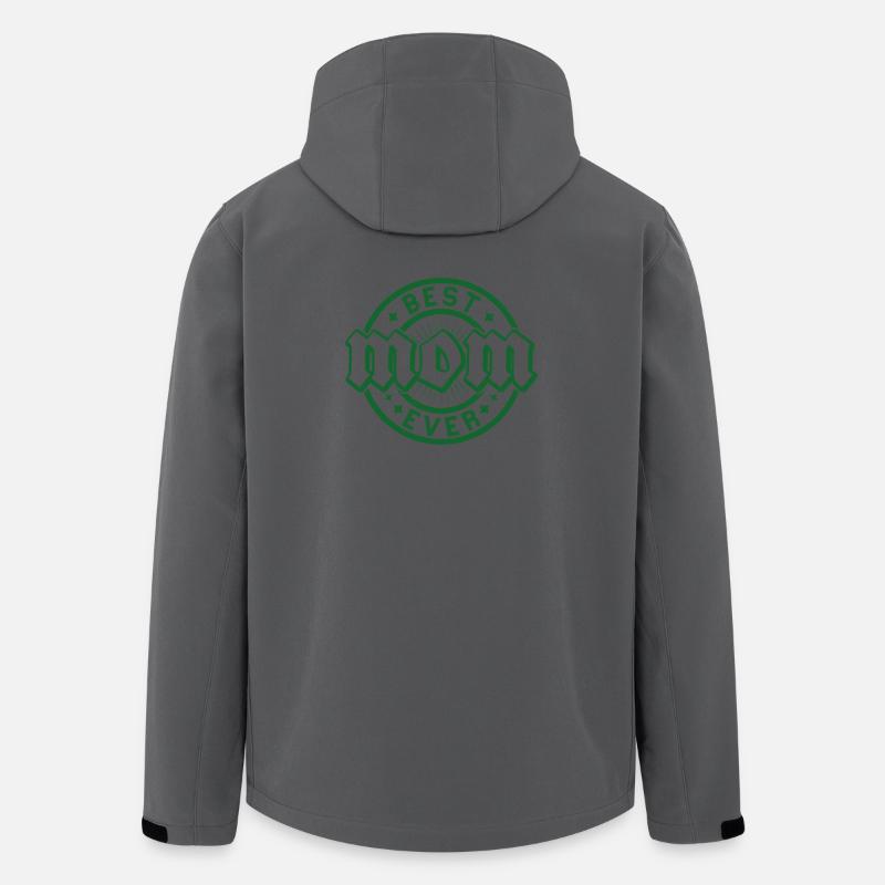 Best ever badge badge - Men’s Recycled Softshell Jacket by Stanley/Stella - anthracite