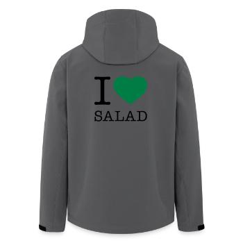 J’ADORE LA SALADE - Veste softshell homme en polyester recyclé Stanley/Stella - charbon - Dos - AI Model Male 185 light (185cm)