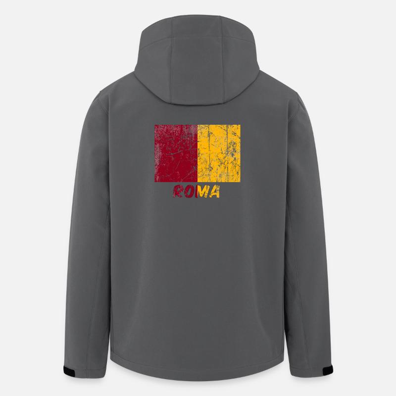 Stadtfahne Rom Stadtfahne Rom Fahne Rom - Recycelte Männer Softshell-Jacke von Stanley/Stella - Anthrazit