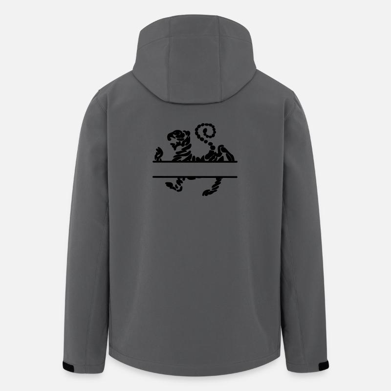 Tiger Shotokan Karate - Recycelte Männer Softshell-Jacke von Stanley/Stella - Anthrazit