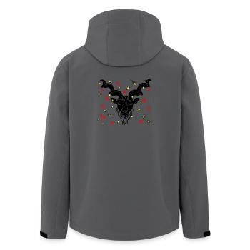 Sternzeichen Stern Logo Steinbock - Recycelte Männer Softshell-Jacke von Stanley/Stella - Anthrazit - Hinten - AI Model Male 185 light (185cm)
