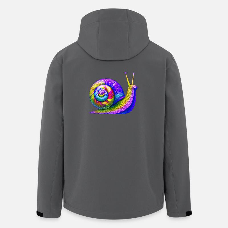 Schnecke - Recycelte Männer Softshell-Jacke von Stanley/Stella - Anthrazit