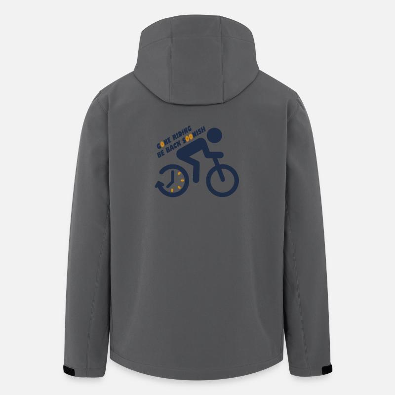 Motivierende Radsport Botschaft - Recycelte Männer Softshell-Jacke von Stanley/Stella - Anthrazit