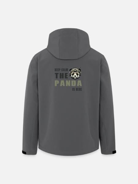 Tactical Panda – Keep Calm - Men’s Recycled Softshell Jacket by Stanley/Stella - anthracite