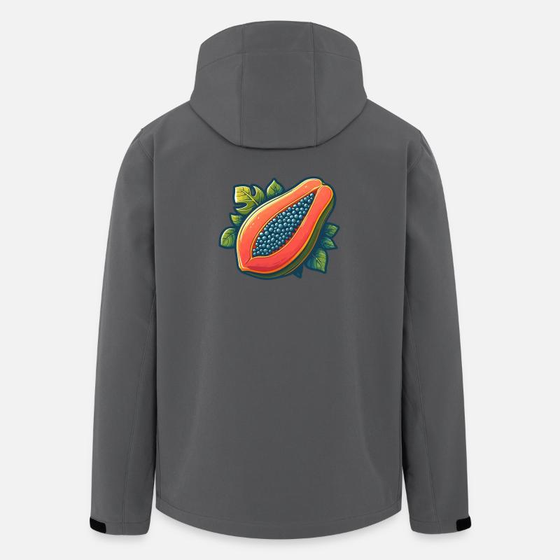 Helle tropische Papaya - Recycelte Männer Softshell-Jacke von Stanley/Stella - Anthrazit