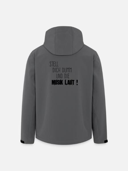 Dich Dumm Musik Laut - Recycelte Männer Softshell-Jacke von Stanley/Stella - Anthrazit