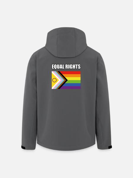 Gleichberechtigte inklusive Pride-Flagge - Recycelte Männer Softshell-Jacke von Stanley/Stella - Anthrazit