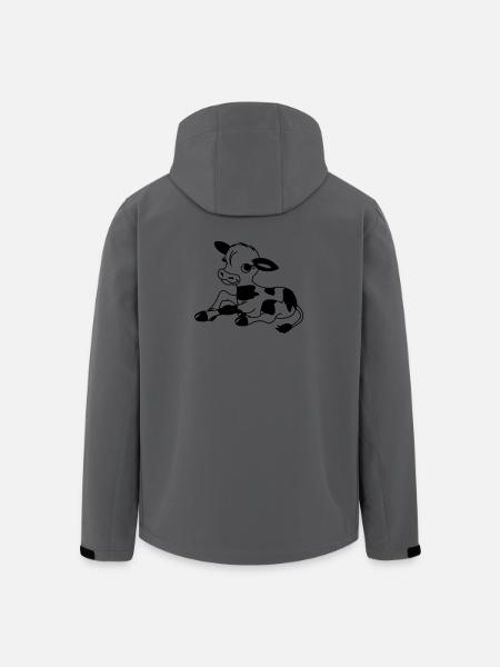 Veau - Veste softshell homme en polyester recyclé Stanley/Stella - charbon