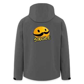 Single - Recycelte Männer Softshell-Jacke von Stanley/Stella - Anthrazit - Hinten - AI Model Male 185 light (185cm)