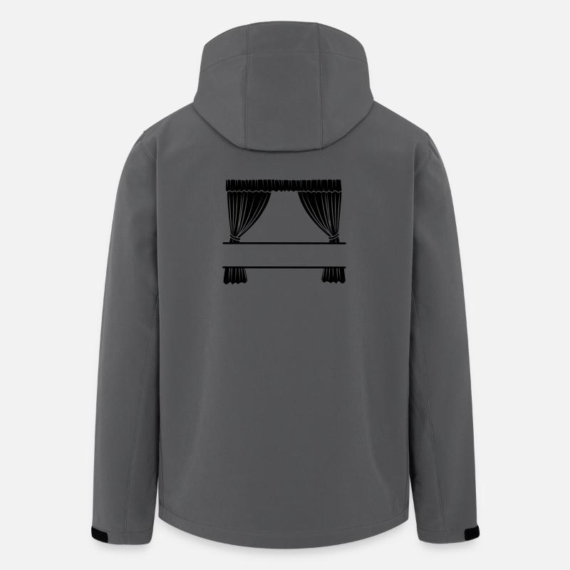 Vorhänge mit Aussparung - Recycelte Männer Softshell-Jacke von Stanley/Stella - Anthrazit
