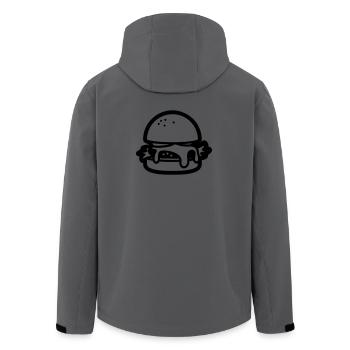 Cheesburger - Men’s Recycled Softshell Jacket by Stanley/Stella - anthracite - Back - AI Model Male 185 light (185cm)