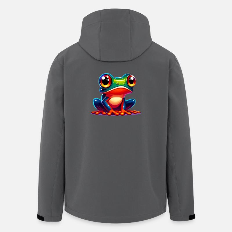 Frosch - Recycelte Männer Softshell-Jacke von Stanley/Stella - Anthrazit